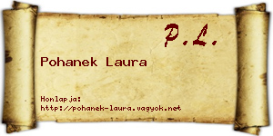 Pohanek Laura névjegykártya